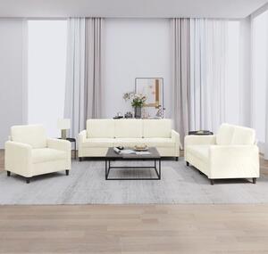 Maison Exclusive – 3-dielna sedacia súprava z krémového zamatu