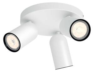 Philips - LED RGBW Stmievateľné bodové svietidlo PONGEE 3xGU10/4,8W/230V biela + diaľkové ovládanie