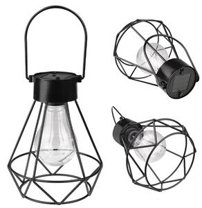 MasterLED Solárne záhradné svetlo diamant - 3000K teplá biela - IP44 - 5xLED - súmrakový senzor - vonkajšie dekoratívne osvetlenie