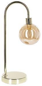 Stolná lampa zlatá oceľ sklo okrúhle tienidlo moderný glamour štýl obývačka spálňa kancelária