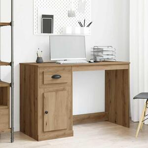 Maison Exclusive – Písací stôl z drevovláknitej dosky s povrchovou úpravou imitujúcou orechové drevo, rozmer 50 x 115 x 75 cm