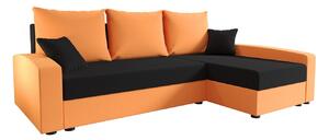 Praktická sedacia súprava CATALINA - oranžová / čierna