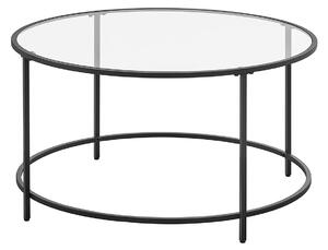 VASAGLE Konferenčný stolík - čierna - 84x45,5 cm