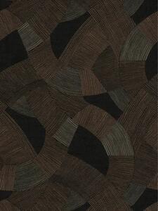 A.S. Création | Vliesová tapeta na stenu Cuba 2 79160-5 | 0,53 x 10,05 m | čierna, medená, metalická