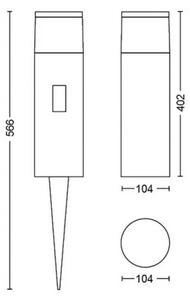 Philips 17437/30/P7 - LED RGBW Vonkajšia lampa Hue CALLA LED/8W/24V IP65