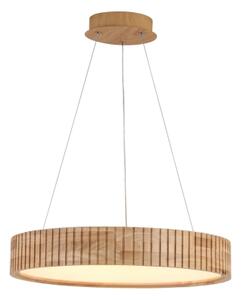 Brilagi - Závesné LED svietidlo na lane FALCON WOOD MODERN LED/30W/230V pr. 45 cm drevo