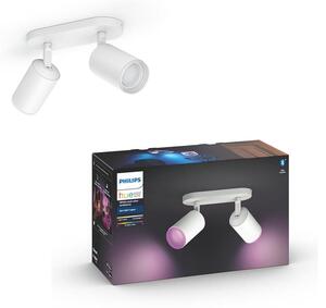 Philips 50632/31/P7 - LED RGBW Bodové svietidlo Hue FUGATO 2xGU10/5,7W/230V