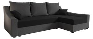 Pohodlná sedačka OMNIA - sivá / čierna