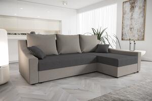 Pohodlná sedačka OMNIA - svetlo sivá / sivá