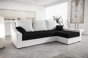 Pohodlná sedačka OMNIA - biela / čierna