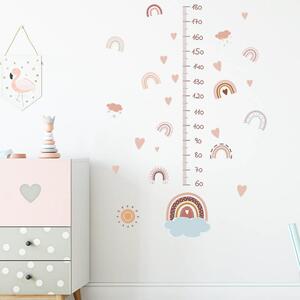 Impresi Samolepka do detskej izby Meter na stenu dúhy - 90x29cm 2ks