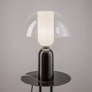 Stolná lampa Maytoni Memory, čierna, výška 42 cm, keramika