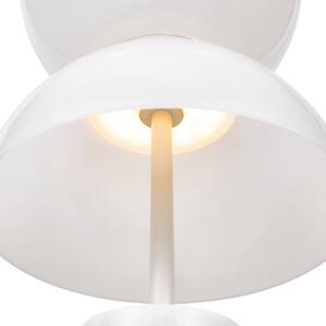 Stolná LED lampa Maytoni Kyoto, biela, výška 46 cm, mramor