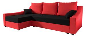 Pohodlná sedačka OMNIA - červená / čierna
