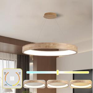 Brilagi - LED luster na lanku FALCON WOOD LED/60W/230V 3000/4000/6000K 80 cm drevo