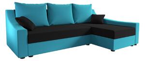 Pohodlná sedačka OMNIA - modrá / čierna