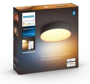 Philips -LED stmievateľné svietidlo Hue ENRAVE S LED/9,6W/230V pr. 261 mm čierne + diaľkové ovládanie