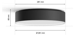 Philips -LED stmievateľné svietidlo Hue ENRAVE S LED/9,6W/230V pr. 261 mm čierne + diaľkové ovládanie