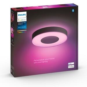 Philips-LED RGB Stmievateľné stropné svietidlo Hue LED/52,5W/230V pr. 425 mm čierna