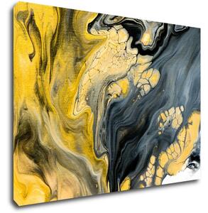 Impresi Obraz Abstraktný žlto sivý - 70 x 50 cm