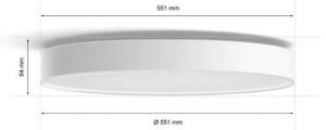 Philips - stmievateľné LED stropné svietidlo Hue ENRAVE XL LED/48W/230V biela + diaľkové ovládanie
