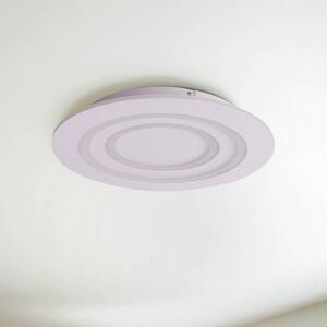 LED stropné svietidlo Mirel, biele, kovové Ø 50 cm RGB CCT Diaľkové