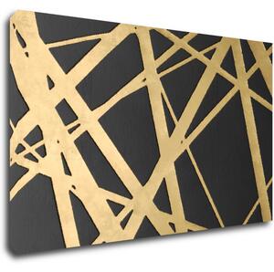 Impresi Obraz Abstraktný zlato šedý - 50 x 30 cm