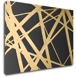 Impresi Obraz Abstraktný zlato šedý - 70 x 50 cm