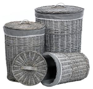 Koše na prádlo sada 3ks GREY/154