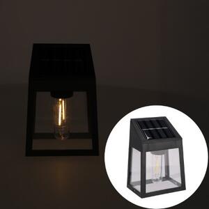 Solárna lampa KINKA čierna