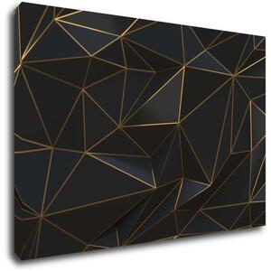 Impresi Obraz Abstraktné zlaté trojuholníky - 60 x 40 cm