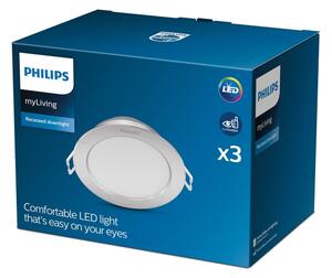 Philips - SADA 3x LED Podhľadové svietidlo DIAMOND LED/3,5W/230V 2700K