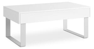Konsimo Sp. z o.o. Sp. k. Konferenčný stolík PAVO 45x110 cm biela KO0022 + záruka 3 roky zadarmo