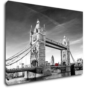 Impresi Obraz Tower Bridge čiernobielý - 70 x 50 cm