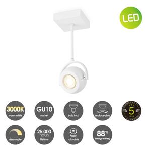 LED Stmievateľné bodové svietidlo NOP 1xGU10/5,8W/230V biela