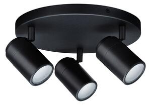 Paulmann - Zyli 3 Stropné Lampa IP44 Round Dim. Matný Čierna
