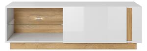TV stolík Arcano 138 cm - biela / dub grandson