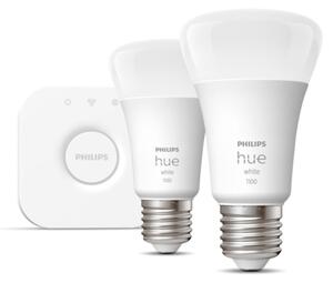 Základná sada Philips Hue WHITE 2xE27/9,5W 2700K + zariadenie k prepojeniu
