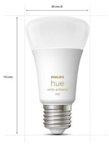 Základná sada Philips Hue WHITE AMBIANCE 2xE27/8W/230V + zariadenie k prepojeniu