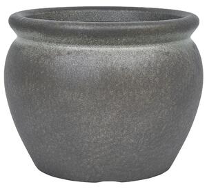 Kvetináč tmavozelený polyresin 45 x 38 cm okrúhly tvar moderný štýl interiér exteriér záhrada