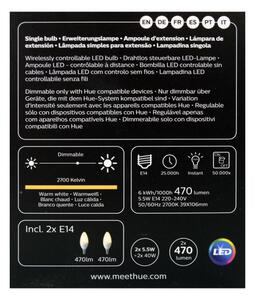 SADA 2x LED Stmievateľná žiarovka Philips Hue WHITE E14/5,5W/230V 2700K