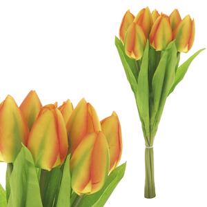 Tulipány žlté v kytici 35cm