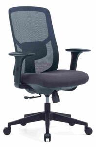 Kancelárska ergonomická stolička PYLON — látka, čierna / viac farieb Antracit Bez podhlavníka