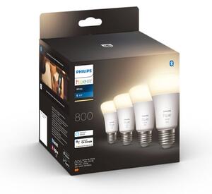 SADA 4x LED Stmievateľná žiarovka Philips Hue WHITE A60 E27/9W/230V 2700K