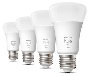 SADA 4x LED Stmievateľná žiarovka Philips Hue WHITE A60 E27/9W/230V 2700K