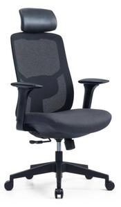 Kancelárska ergonomická stolička PYLON — látka, čierna / viac farieb Antracit S podhlavníkom