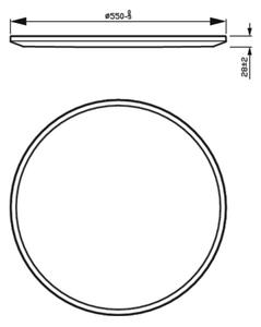 Philips - LED Stmievateľné stropné svietidlo SUPERSLIM SCENE SWITCH LED/36W/230V