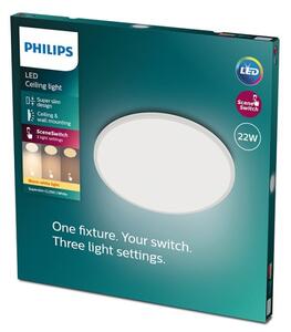 Philips - LED Stmievateľné stropné svietidlo SUPERSLIM SCENE SWITCH LED/22W/230V