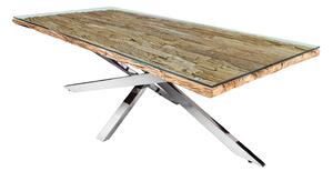 Dizajnový jedálenský stôl Shark 220 cm teak