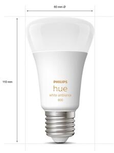 SADA 4xLED Stmievateľná žiarovka Philips Hue WHITE AMBIANCE E27/6W/230V 2200-6500K